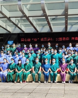 上海援琼医疗队返程前在海南