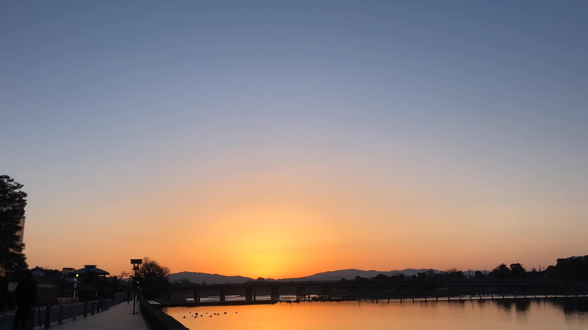 日本嵐山早晨拍日出